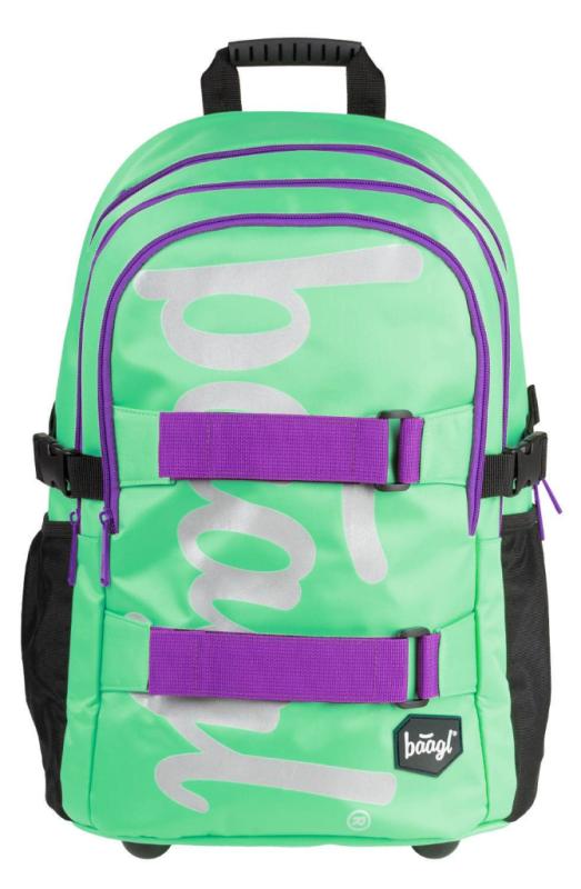 BAAGL SET 3 Skate Mint: batoh, penál, sáček 1