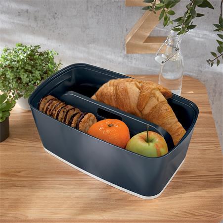 Organizér s držadlom, LEITZ "MyBox Cosy", zamatová sivá 3