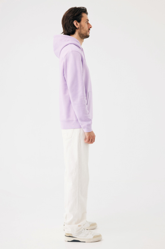 IQONIQ Joshua Unisex mikina s kapucňou z rec. bavlny lavender M 13