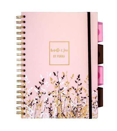 Špirálový zošit, B5, linajkový, 100 listový, PUKKA PAD "Rochelle & Jess Project Book", mix 5
