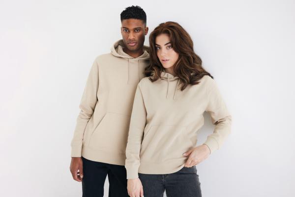 Ľahká mikina s kapucňou IQONIQ Rila z recykl. bavlny desert XXXL 5