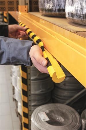 Ochranný profil na rohy, DURABLE "C25R", žltá-čierna 2