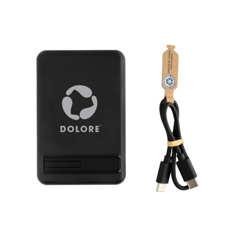 Magnetická powerbanka Zen 5000mAh 5W z RCS plastu a bambusu čierna 9