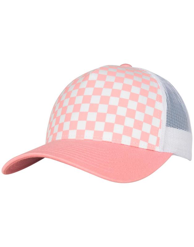 Checkerboard Retro Trucker šiltovka