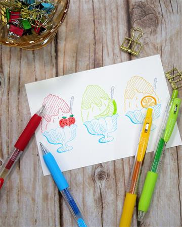 Gélové pero, 0,33 mm, stláčací mechanizmus, ZEBRA "Sarasa Clip", svetlozelené 3