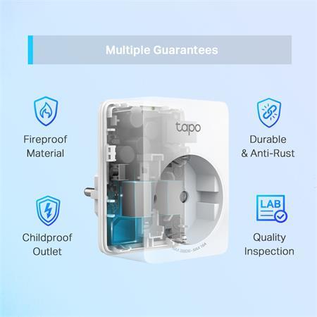 Smart zásuvka, Wi-Fi, meranie spotreby energie, TP-LINK, "Tapo P110" 6