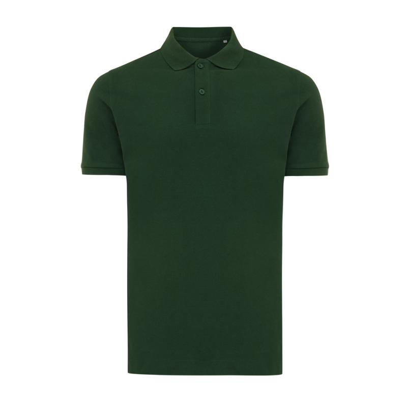 Polo tričko IQONIQ Yosemite z recykl. bavlny forest green XS 1