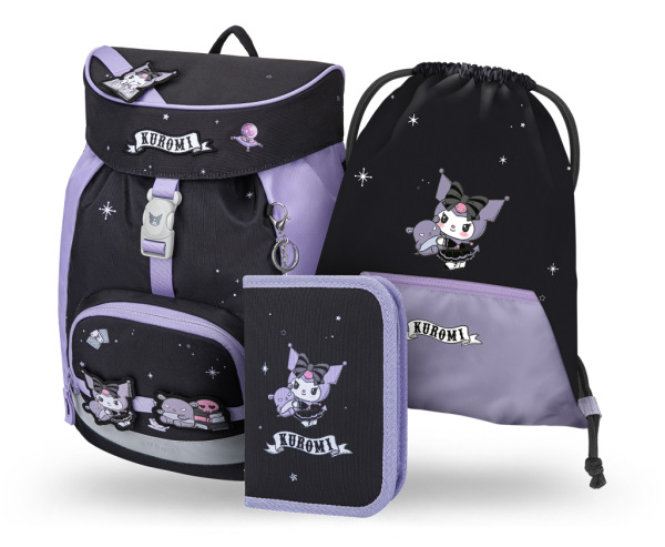 BAAGL SADA 3 Airy Kuromi Fortune Dream: batoh, peračník, vrecko GRS