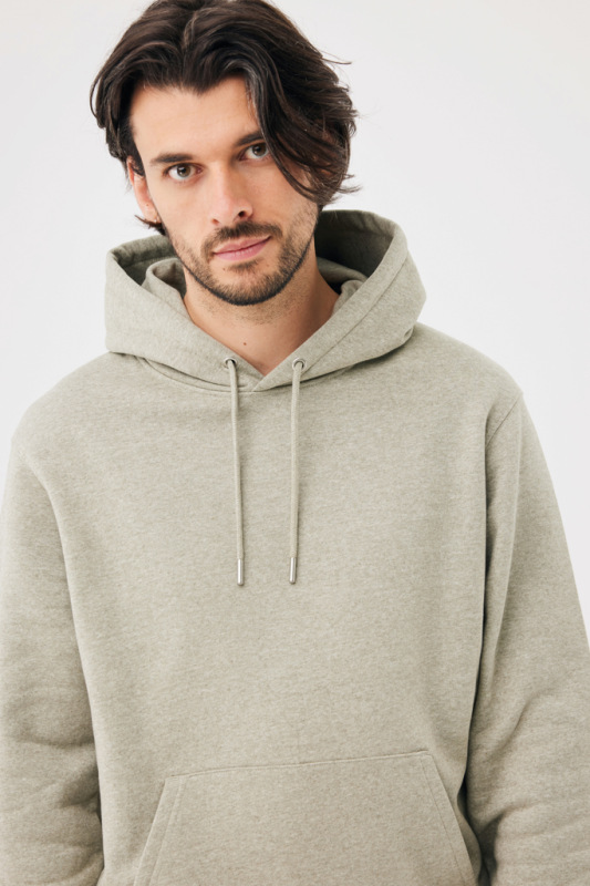 IQONIQ Joshua Unisex mikina s kapucňou z rec. bavlny light heather green XXXL 15