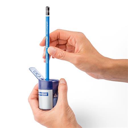 Strúhadlo, dvojdierové, so zásobníkom, STAEDTLER, modré 4
