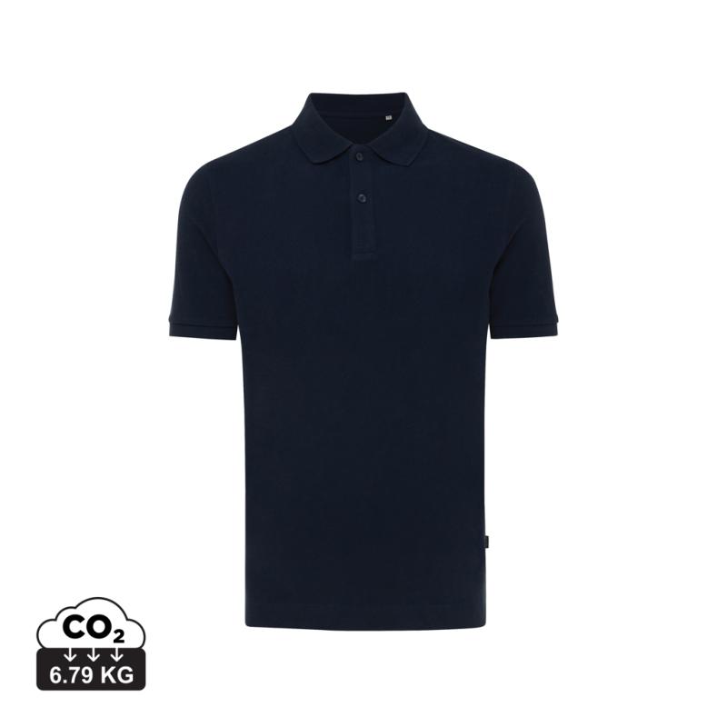Polo tričko IQONIQ Yosemite z recykl. bavlny námornícka modrá 5XL