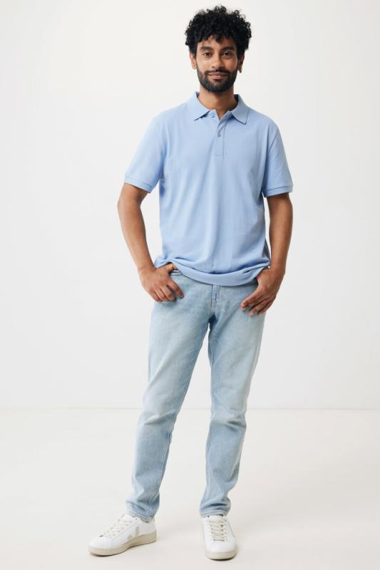 Polo tričko IQONIQ Yosemite z recykl. bavlny sky blue XXXL 6