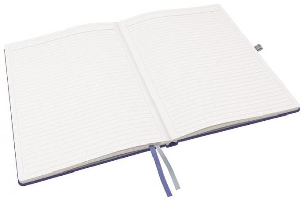 Zápisník, A4, linajkový, 80 listov, tvrdá obálka, LEITZ "Style", titánovo modrá 3