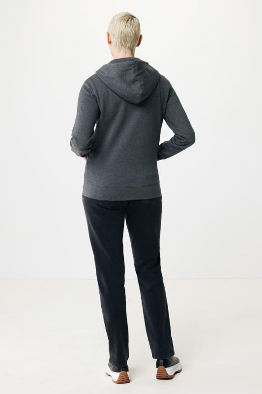 Mikina na zips s kapucňou IQONIQ Abisko z recykl. bavlny heather anthracite XXXL 10