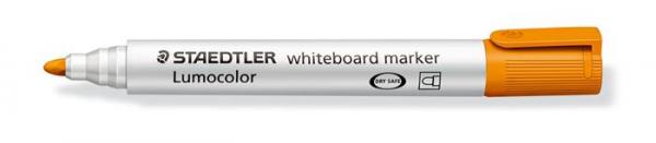 Popisovač na tabule, 2 mm, kužeľový hrot, STAEDTLER "Lumocolor 351", oranžový 2