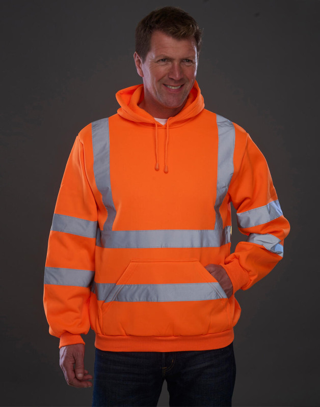 Fluo mikina s kapucňou