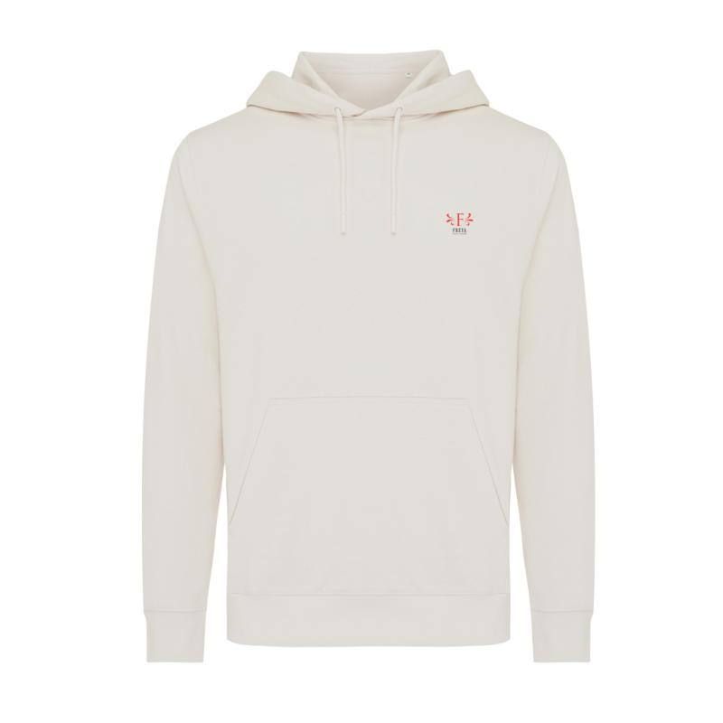 Ľahká mikina s kapucňou IQONIQ Rila z recykl. bavlny ivory white XXXL 3