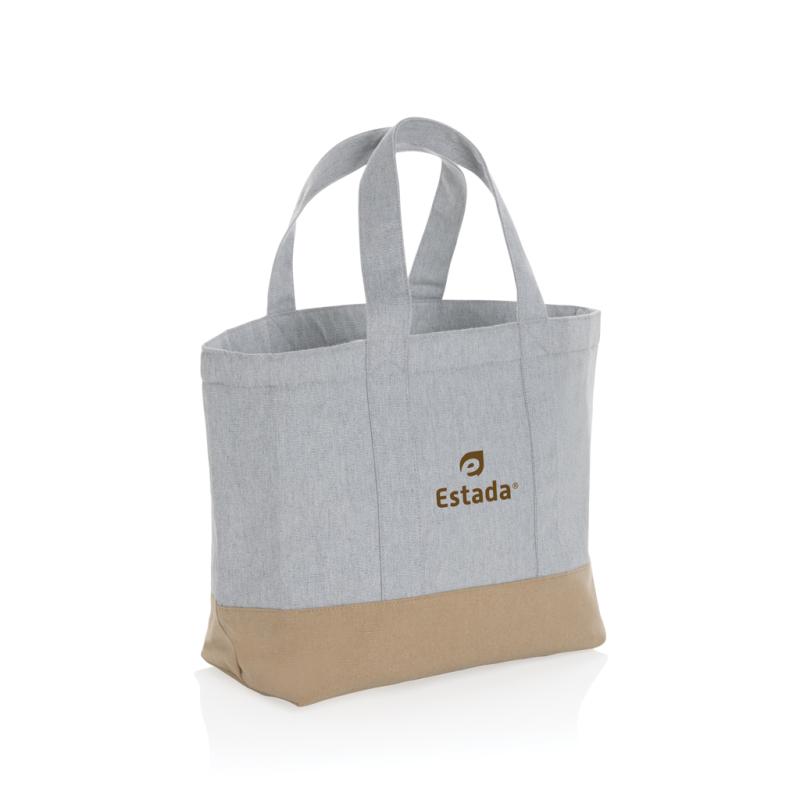Nefarbená chladiaca taška Impact z 285g recykl. canvas AWARE sivá 5