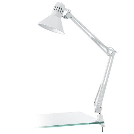 EGLO Stolová lampa, 40 W, "Firmo", biela