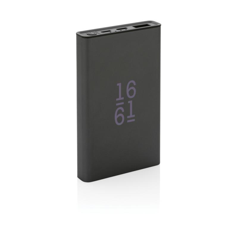 Powerbanka Terra 5 000mAh z RCS rec. hliníka a ABS sivá 6