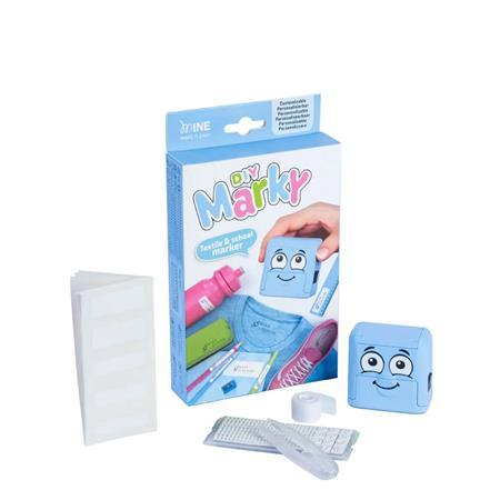 Pečiatka na textil, zostaviteľná, COLOP "Marky", modrá pečiatka, čierna poduška 3