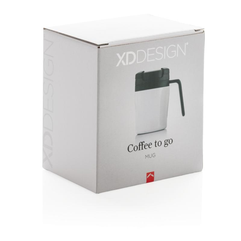 Termohrnček Coffee to go s uškom biela 7