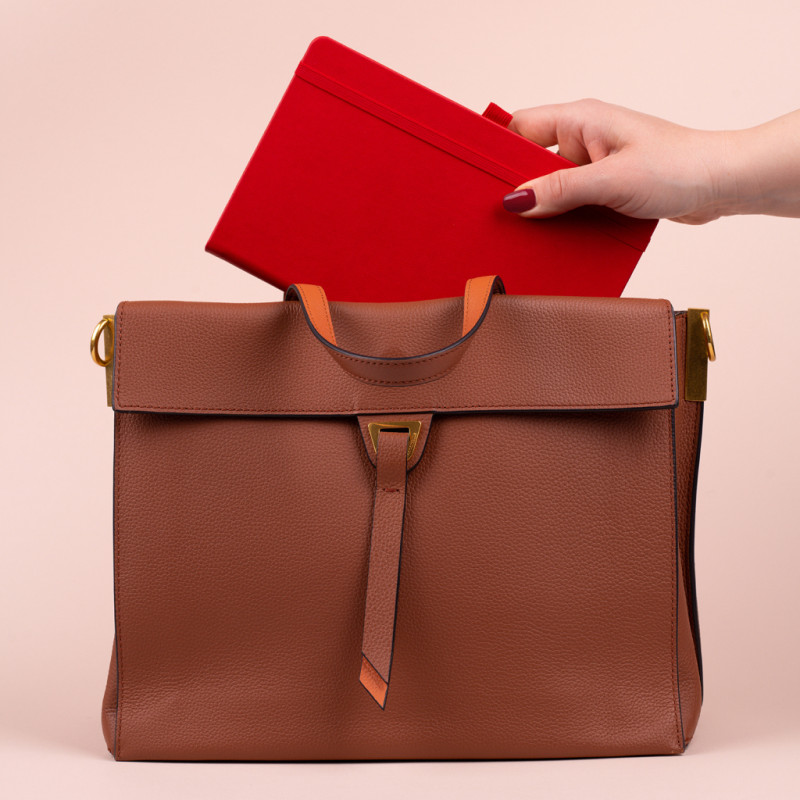 NOTIQUE Notes Červený, bodkovaný, 13 x 21 cm 7