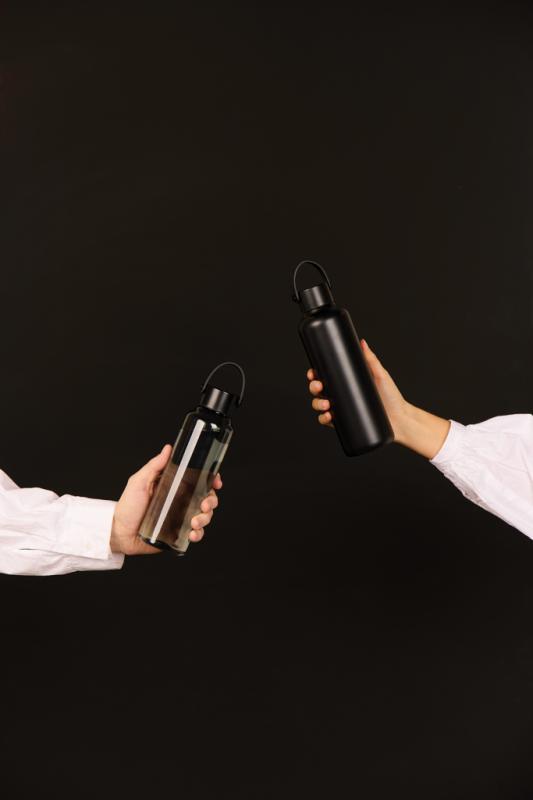 VINGA Baltimore RCS fľaša z rec. Nehr. Nerez. ocele 600 ml čierna 5