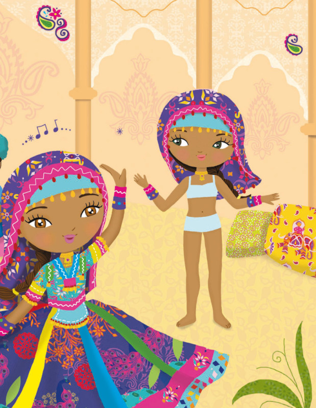 ŠATY PRE AŠNU ─ Kniha samolepiek 6