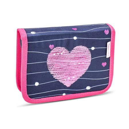 Peračník, 2 vyklápacie chlopne, na zips, BELMIL "Simple Hearts"