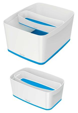 Tácka, úzka, LEITZ "MyBox", biela-modrá 4