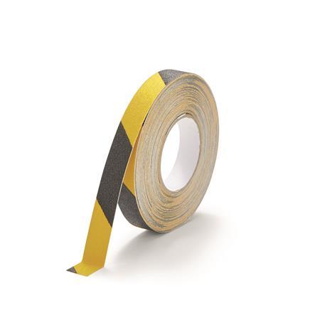 Protišmyková páska, 2,5 cmx15 m, DURABLE "DURALINE®", žltá-čierna 1