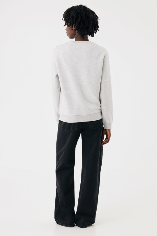IQONIQ Toria Unisex mikina s okrúhl. výstrihom z rec. bavlny light heather grey L 7