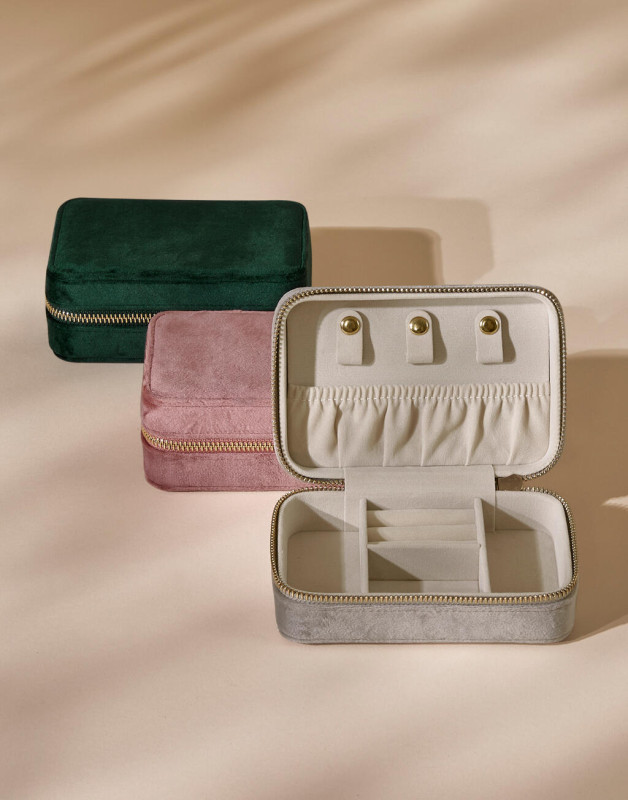 Velvet Travel Jewellery Box 2