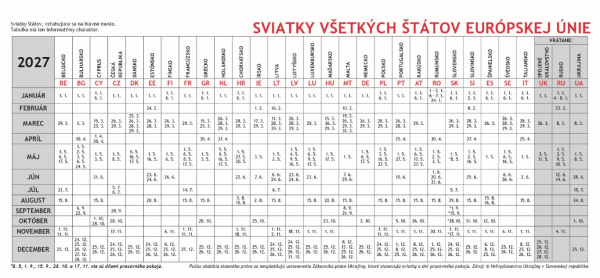 Stolový kalendár Plánovací 2027 3