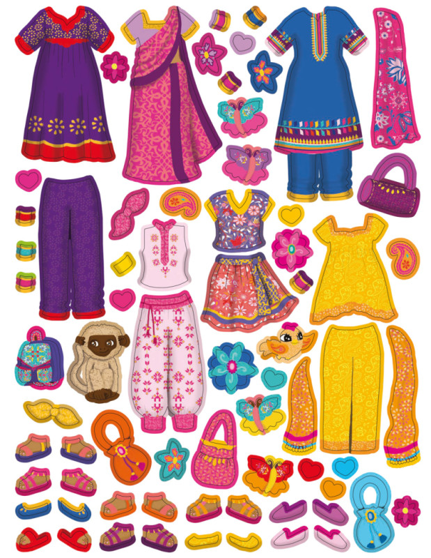 ŠATY PRE AŠNU ─ Kniha samolepiek 12