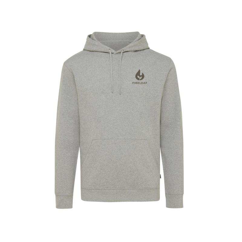 Nefarbená mikina s kapucňou IQONIQ Torres z recykl. bavlny heather grey 5XL 8