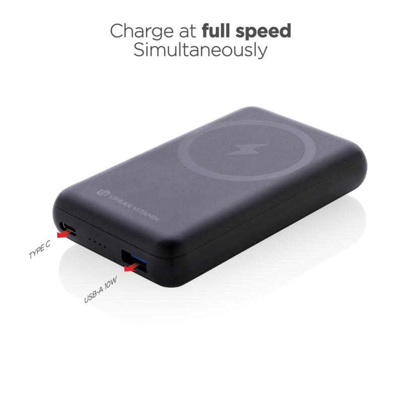 Powerbanka Urban Vitamin Sonoma 10000mAh z RCS rec. plastu čierna 9