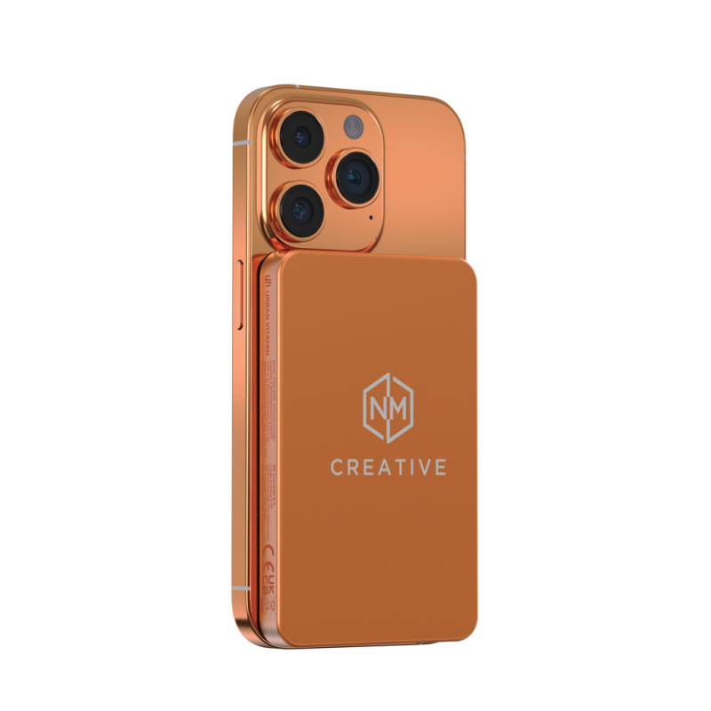 Urban Vitamin Marin 5000 mAh magnet. 15 W bezd. powerbanka oranžová 12