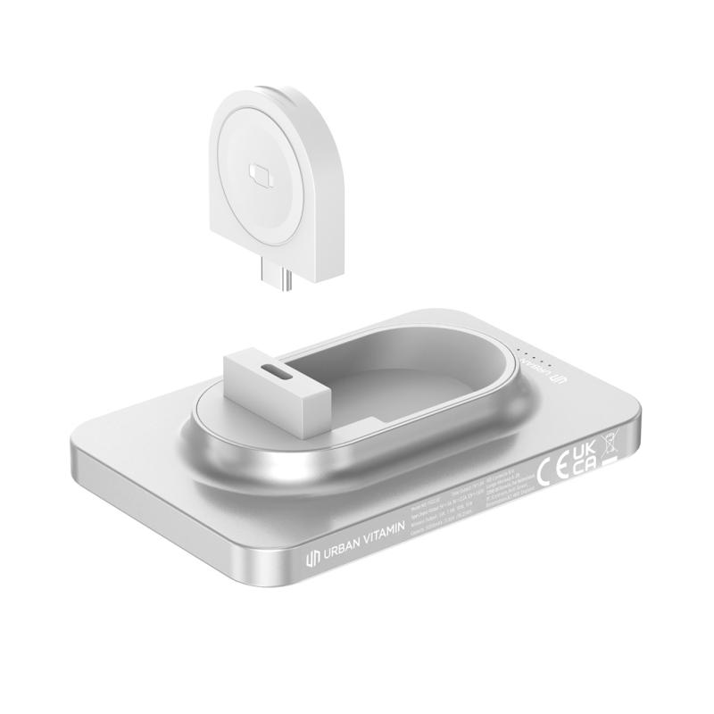 Powerbanka 5000mAh Urban Vitamin Malibu z RCS alu a plastu strieborná 13