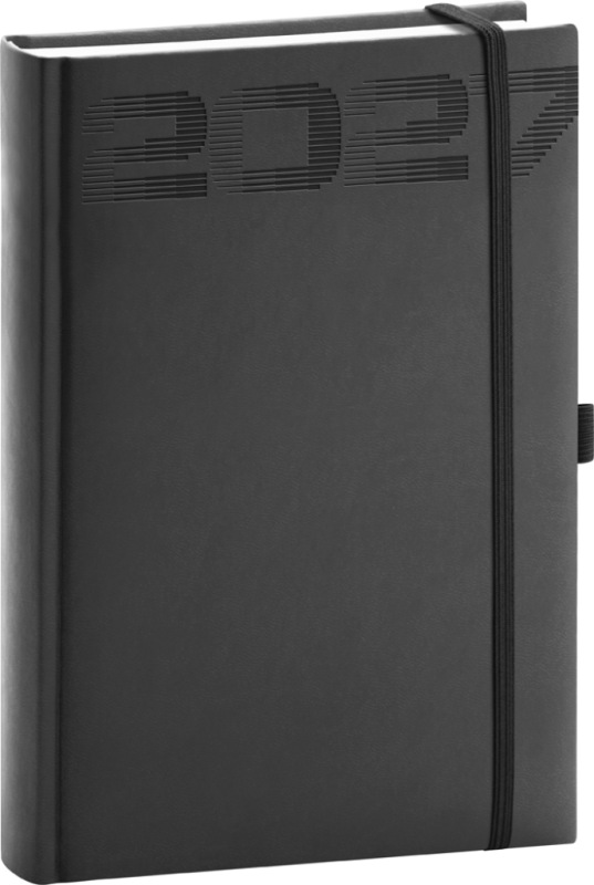 NOTIQUE Denný diár Aprint Top 2027, čierný, 15 x 21 cm