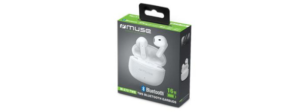 Slúchadlá, bezdrôtové, Bluetooth 5.0, s mikrofónom, MUSE "M-270 TWS" 5