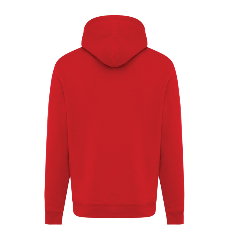 IQONIQ Joshua Unisex mikina s kapucňou z rec. bavlny červená L 3