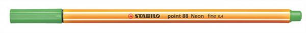 Liner, 0,4 mm, STABILO "Point 88", neónový zelený 1
