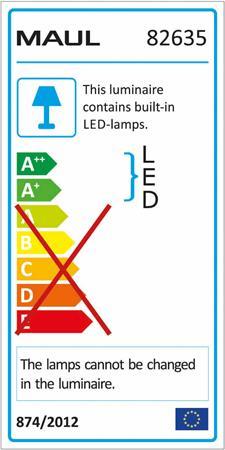 Stolová lampa, LED, lupa, MAUL "Viso", biela 4