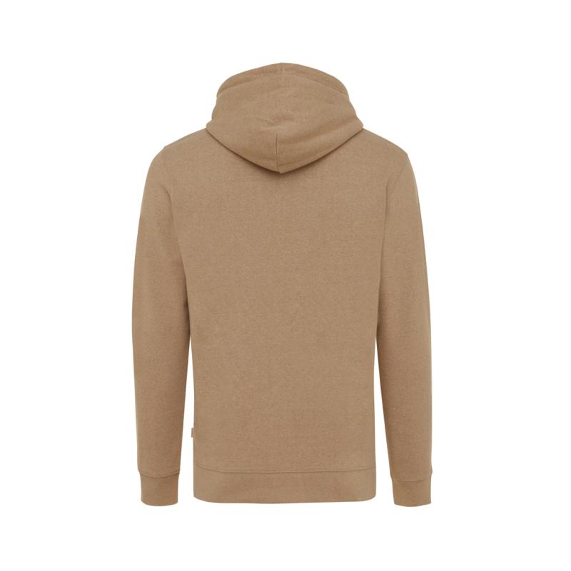 Nefarbená mikina s kapucňou IQONIQ Torres z recykl. bavlny heather brown XS 2