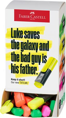 Zvýrazňovač, displej, mini, FABER-CASTELL "TXTLNR", neónové farby 1