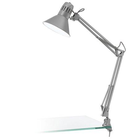 EGLO Stolová lampa, 40 W, "Firmo", strieborná