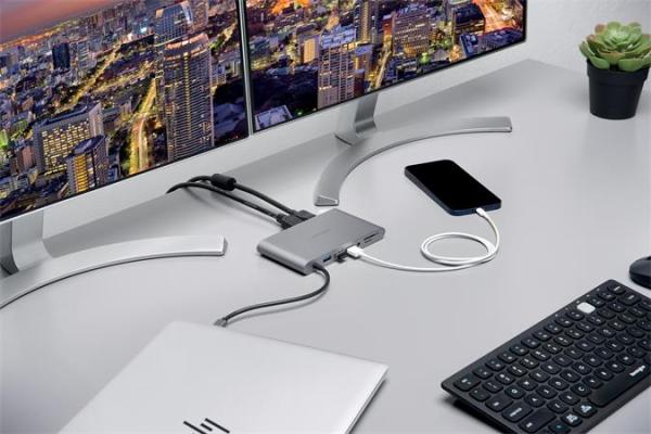Dokovacia stanica, 10 portov, USB-C, KENSINGTON "UH1440P" 8