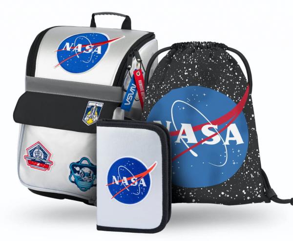 BAAGL SET 3 NASA: aktovka, penál, sáček